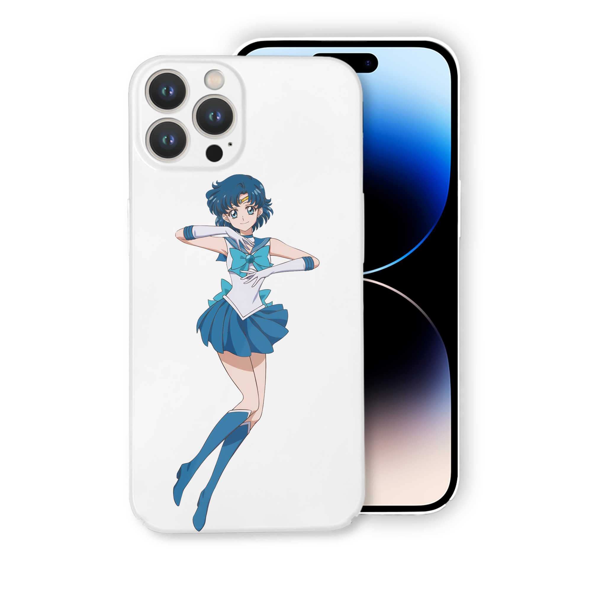 （画像用） 美少女戦士セーラームーン 水野 亜美 みずの あみ Sailor Moon Mizuno Ami 【iPhone 14シリーズ対応】ハードケース